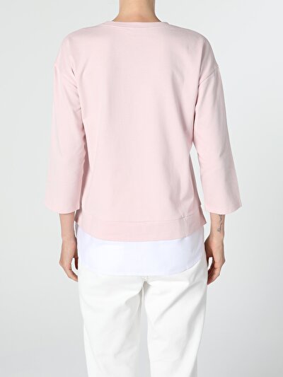 Image de T-shirt À Manches Longues Rose Regular Fit  Femme