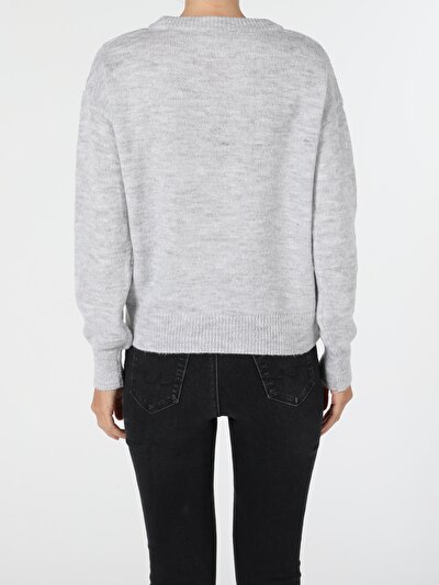 Afficher les détails de Pull Gris Regular Fit   Femme