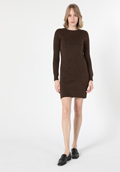 Image de Robe Marron Regular Fit Femme