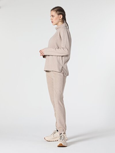 Image de T-shirt À Manches Longues Beige Regular Fit  Femme