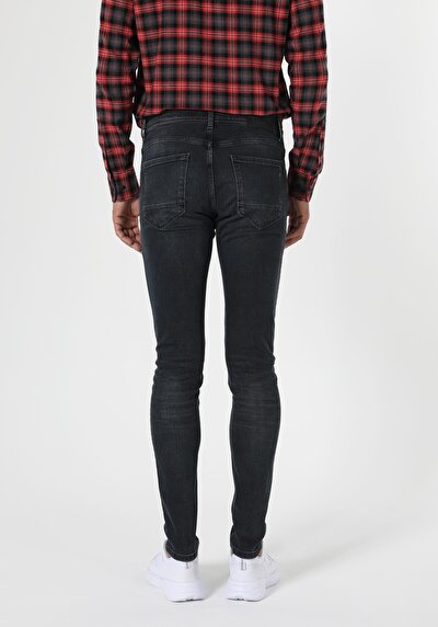 Image de 041 Danny Pantalon Bleu Foncé Slim Leg En Slim Fit Homme