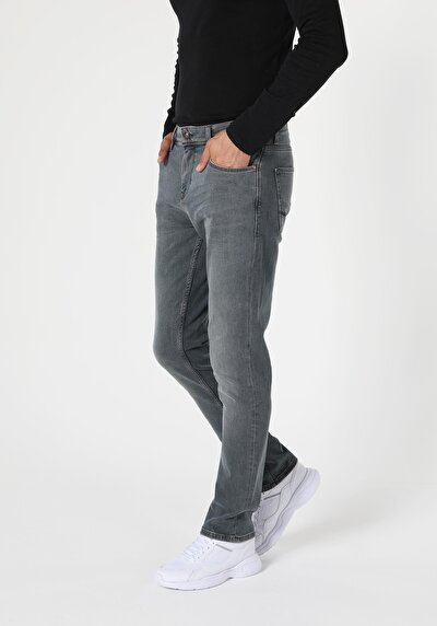 Image de 044 Karl Pantalon Gris Straight Leg  En  Straight Fit Homme
