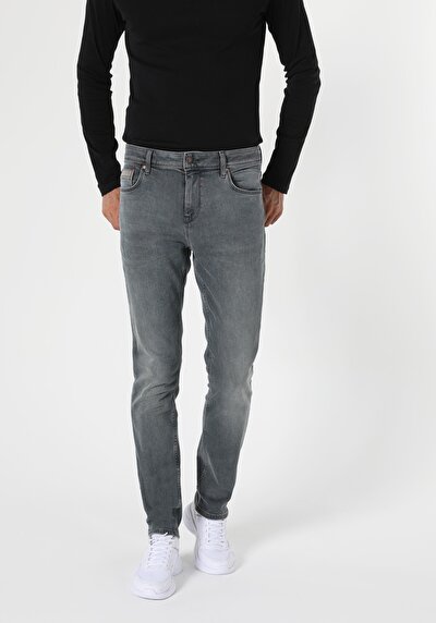 Image de 044 Karl Pantalon Gris Straight Leg  En  Straight Fit Homme
