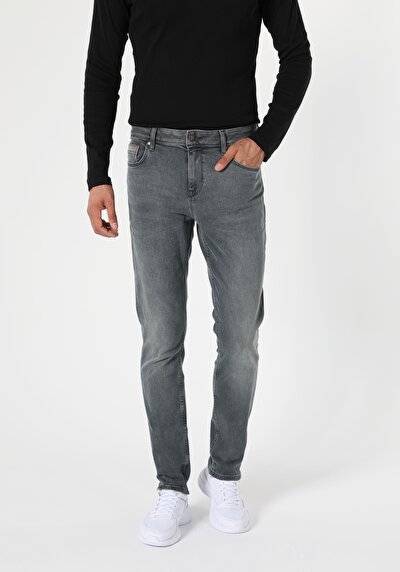 Image de 044 Karl Pantalon Gris Straight Leg  En  Straight Fit Homme