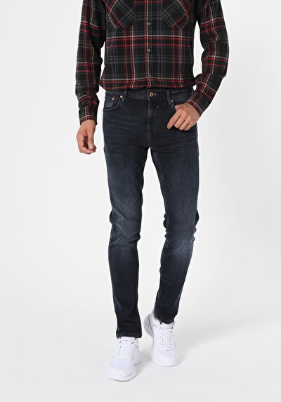 Image de 044 Karl Pantalon Bleu Foncé Straight Leg  En  Straight Fit Homme
