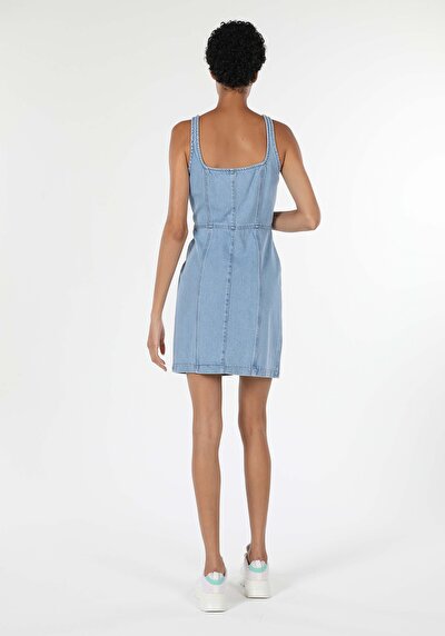 Image de Robe Bleu Clair Slim Fit Femme