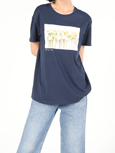 Image de T-shirt À Manches Courtes Marine Regular Fit  Femme