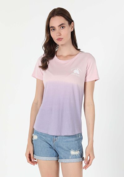 Image de T-shirt À Manches Courtes Rose Regular Fit  Femme