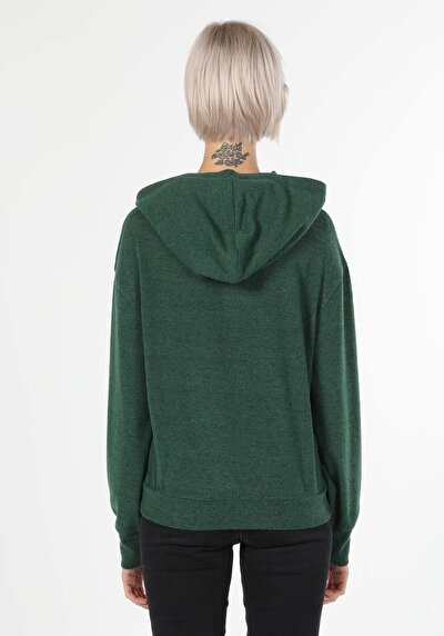 Afficher les détails de T-shirt À Manches Longues Vert Regular Fit  Femme