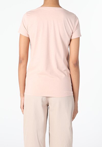 Image de T-shirt À Manches Courtes Rose Regular Fit Femme