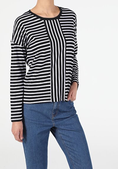 Image de T-shirt À Manches Longues Multicolou Regular Fit  Femme