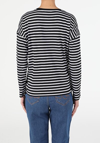 Image de T-shirt À Manches Longues Multicolou Regular Fit Femme