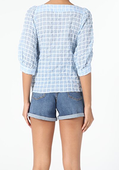 Image de Chemise À Manches Longues Bleu Regular Fit Femme