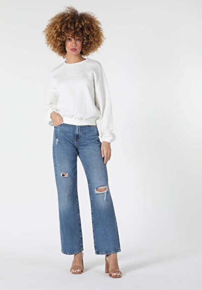 Image de Pull-over Blanc Regular Fit  Femme