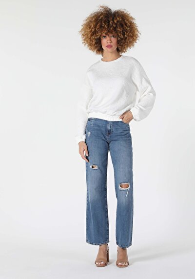 Image de Pull-over Blanc Regular Fit  Femme