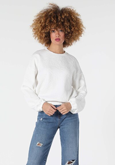 Image de Pull-over Blanc Regular Fit  Femme