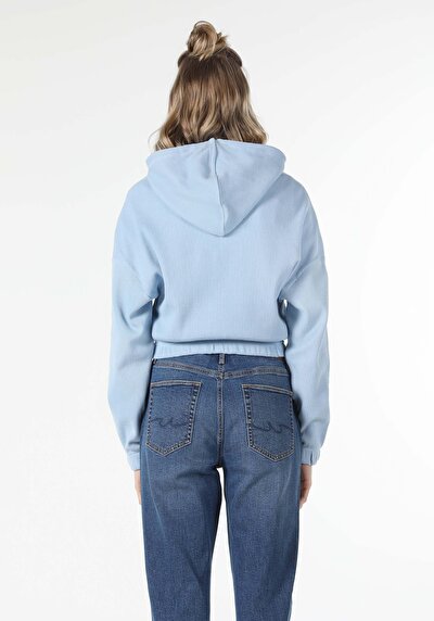 Image de T-shirt À Manches Longues Bleu Regular Fit  Femme