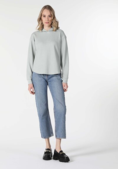 Image de T-shirt À Manches Longues Vert Regular Fit Femme
