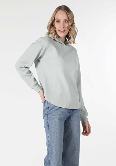 Image de T-shirt À Manches Longues Vert Regular Fit  Femme