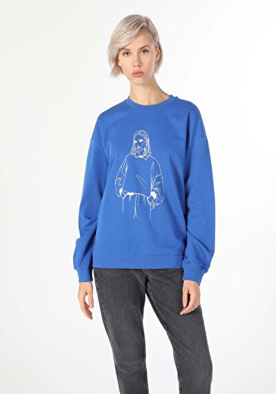 Image de Pull-over Bleu Regular Fit  Femme