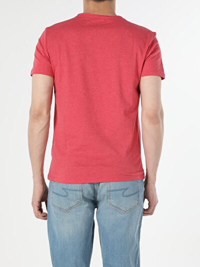 Afficher les détails de Rouge Homme T-shirt À Manches Courtes