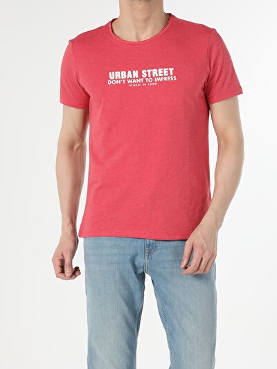 Afficher les détails de Rouge Homme T-shirt À Manches Courtes
