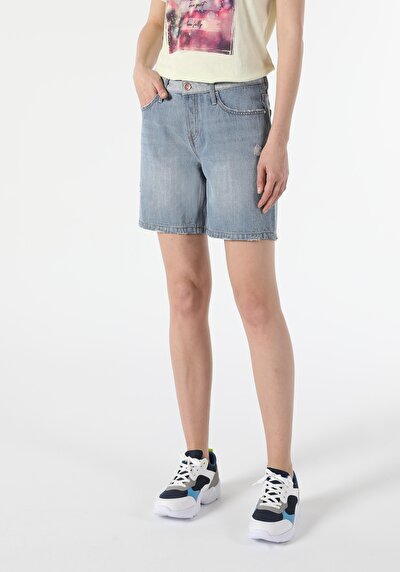 Image de Short Denim Regular Fit Femme