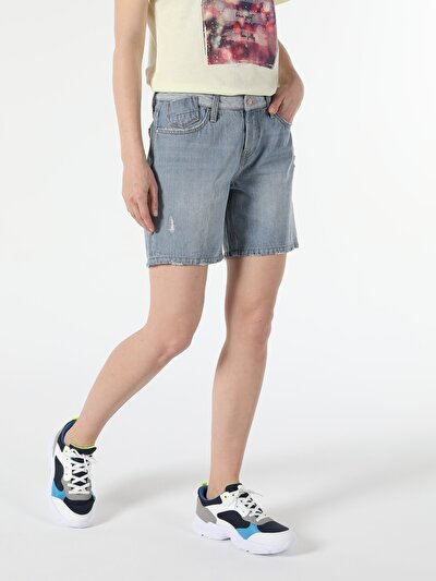 Image de Short Denim Regular Fit Femme
