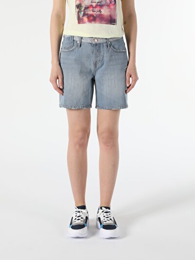 Image de Short Denim Regular Fit Femme