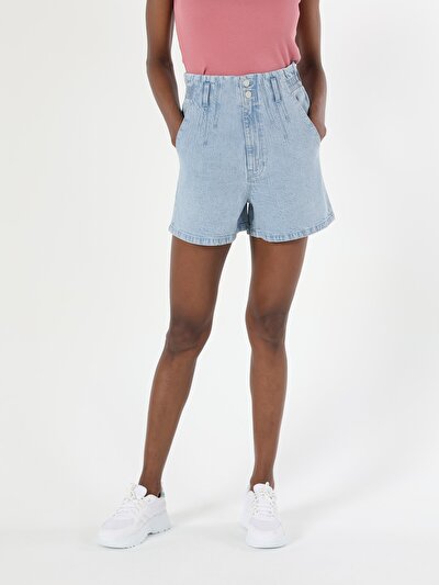 Image de Short Denim Baggy Fit Femme
