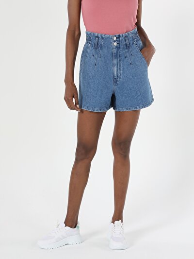 Image de Short Denim Baggy Fit Femme
