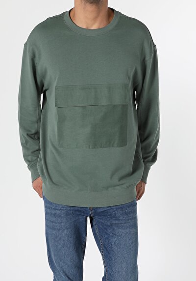Image de Pull-over Vert Oversize Fit  Homme