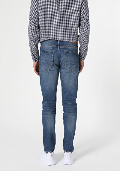 Image de 067 Jack Pantalon Bleu Tapered Leg  En  Regular Fit Homme