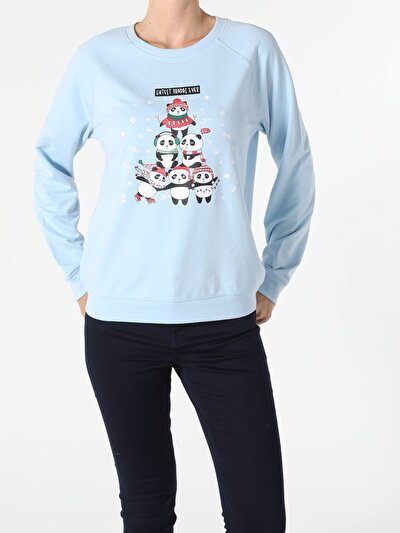Afficher les détails de Pull-over Bleu Regular Fit  Femme