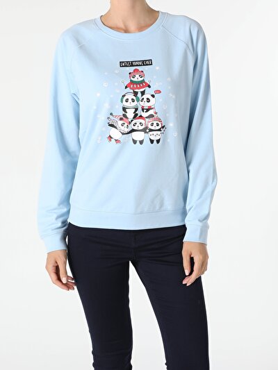 Afficher les détails de Pull-over Bleu Regular Fit  Femme