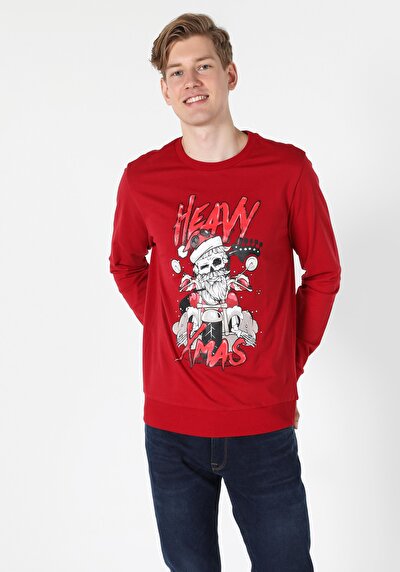 Image de Pull-over Rouge Regular Fit  Homme
