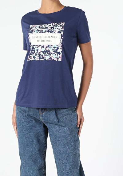 Image de T-shirt À Manches Courtes Marine Regular Fit  Femme