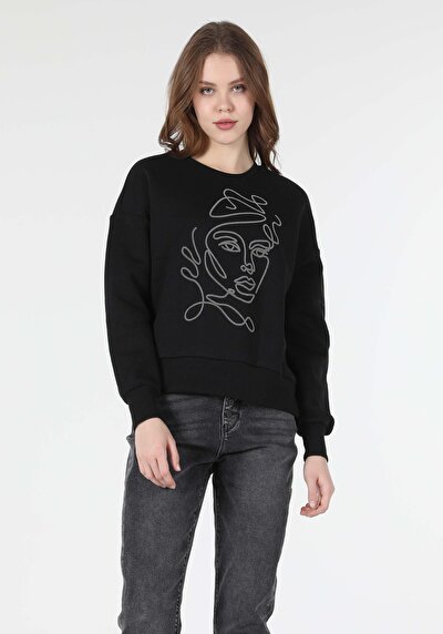 Image de Pull-over Noir Regular Fit  Femme