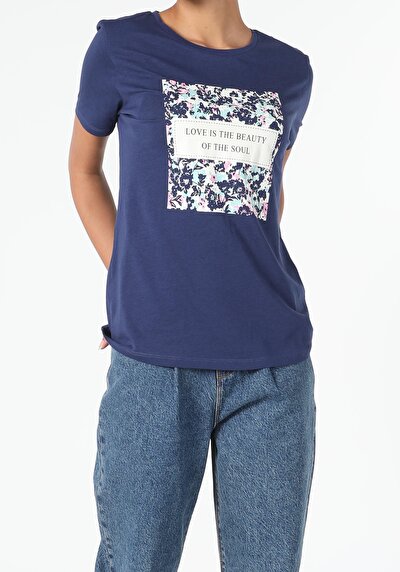 Image de T-shirt À Manches Courtes Marine Regular Fit  Femme