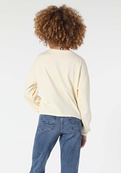 Image de T-shirt À Manches Longues Jaune Comfort Fit Femme