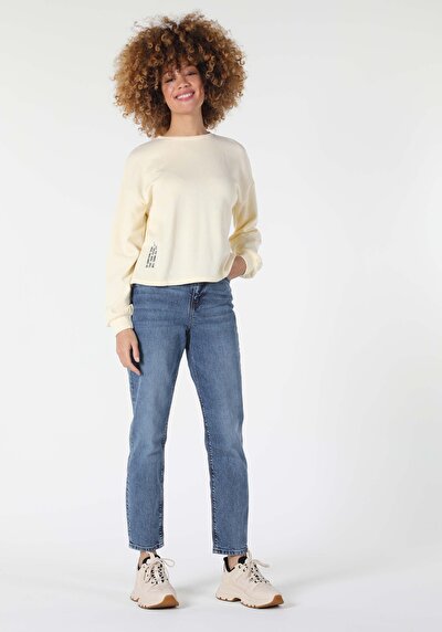 Image de T-shirt À Manches Longues Jaune Comfort Fit Femme