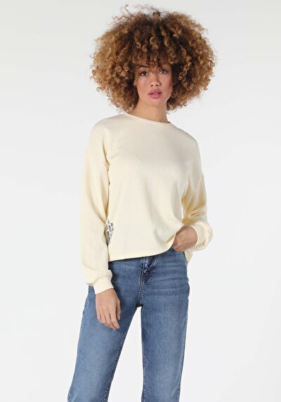 Image de T-shirt À Manches Longues Jaune Comfort Fit  Femme