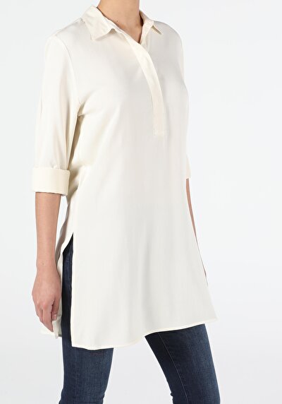 Image de Chemise À Manches Longues Beige Blouse   Femme