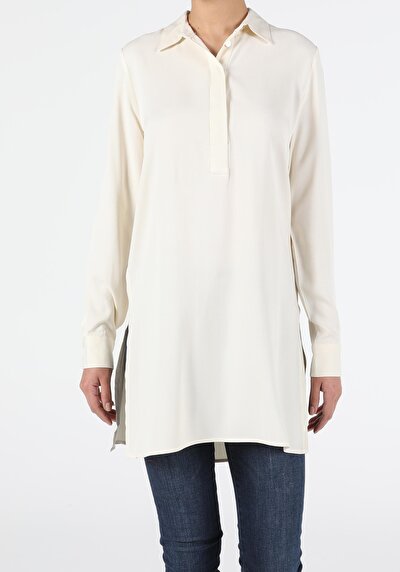 Image de Chemise À Manches Longues Beige Blouse Femme