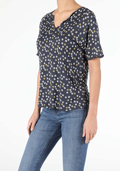 Image de T-shirt À Manches Courtes Marine Regular Fit  Femme