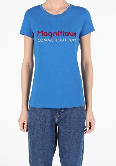 Afficher les détails de T-shirt À Manches Courtes  Slim Fit  Femme