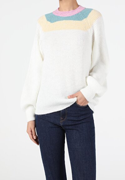 Image de Pull Blanc Regular Fit Femme
