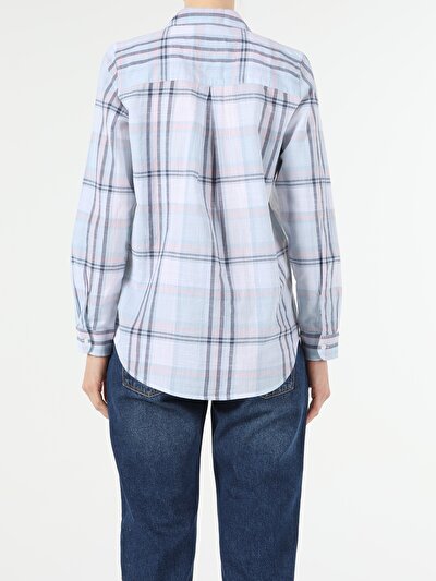 Image de Chemise À Manches Longues Bleu Regular Fit Femme