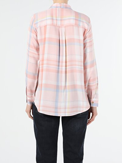 Image de Chemise À Manches Longues Rose Regular Fit Femme