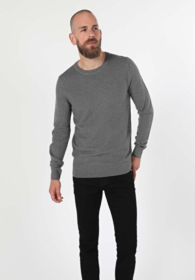 Image de Pull Gris Regular Fit   Homme